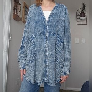 We The Free Indigo Textured Top